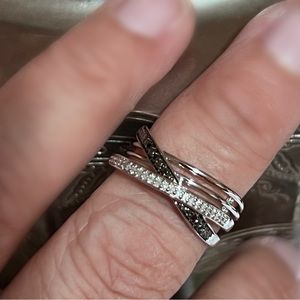 ✂️✂️✂️Sterling Silver Crossover Ring